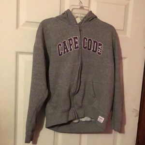 Cuffy’s of Cape Cod Cape Cod Massachusetts Gray Zip Up Hoodie Girls Large 14/16